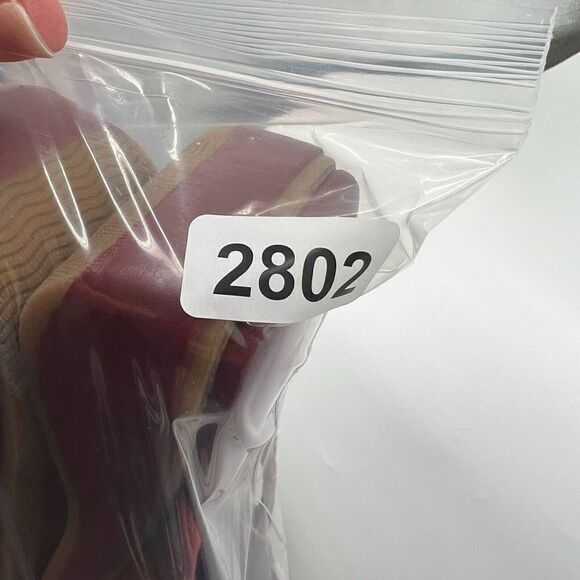 Earth Shoe Gelron 2000 Tyler Womens Clogs Size 11 Red Leather Wedge Heel Shoe - Picture 12 of 12